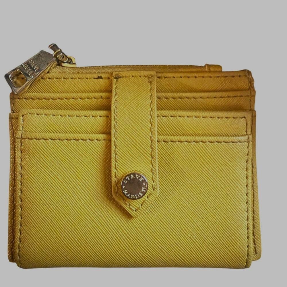 Steve Madden Mustard Yellow Credit Card Wallet